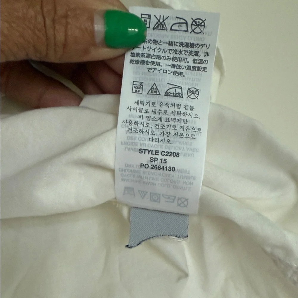 J. Crew White Casual Button Down Shirt